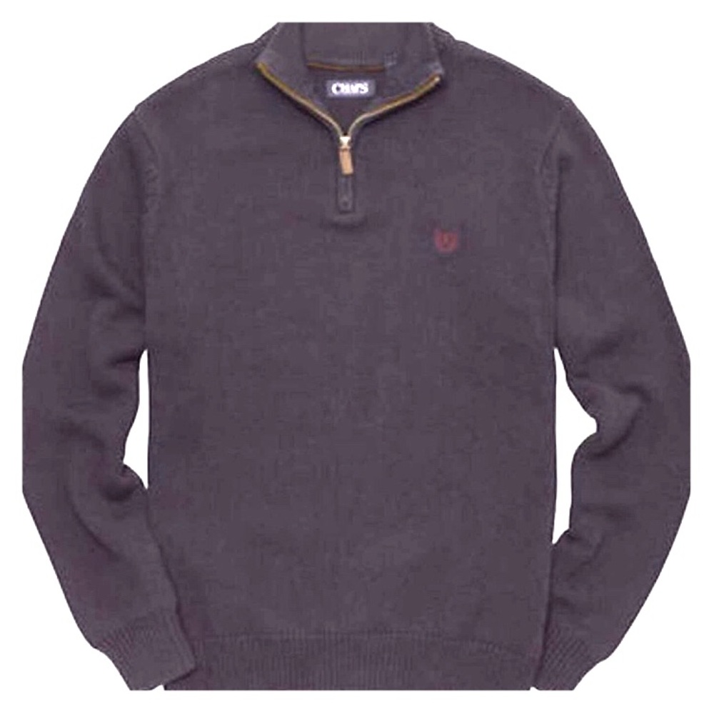 Men’s L Navy 1/4 Zip Sweater